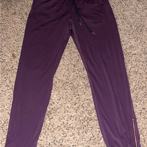 ZYIA Purple Drawstring Jogger Pants